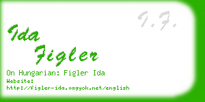 ida figler business card